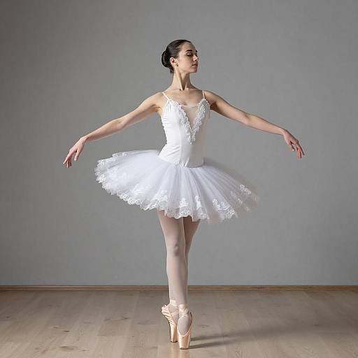 Elegant Ballerina in Vintage Tutu