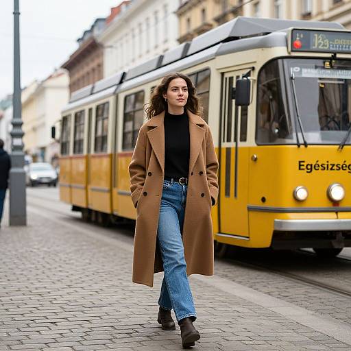 Confident Woman on Budapest Street