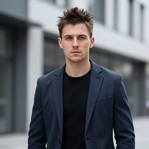 Stylish European Man Urban Portrait