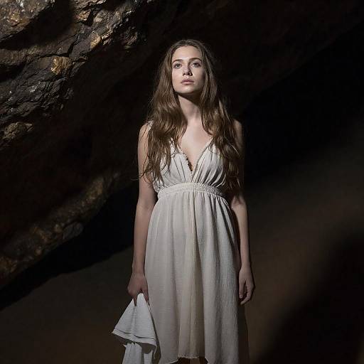 Enchanting Cave Portrait of a Woman