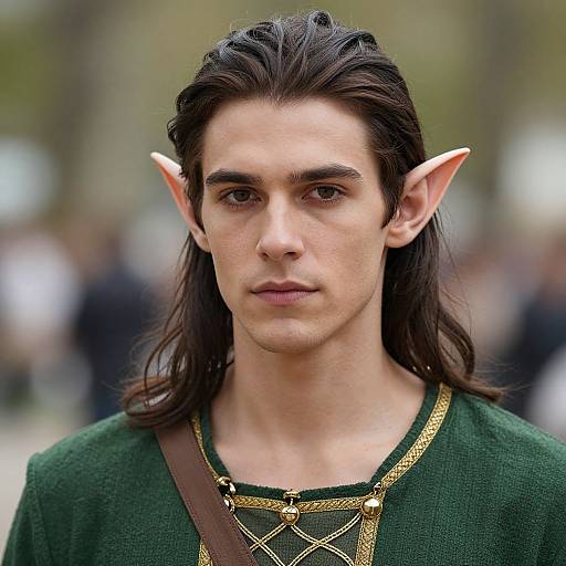 Realistic Renaissance Elf Male Portrait