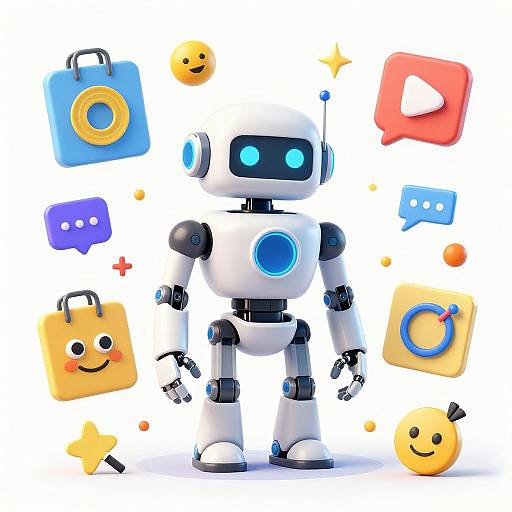 Creative AI Robot Clipart Generator