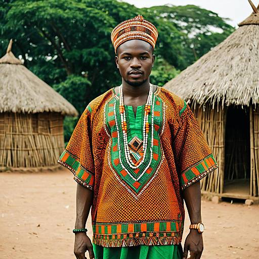 Nigerian Man in Traditional Attire
