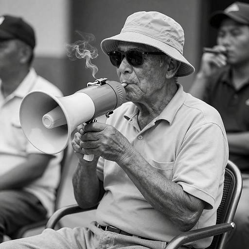 Sunlit Portrait of a Veteran with Style