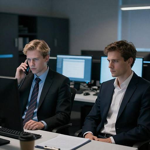 Business Discussion in a Modern Office