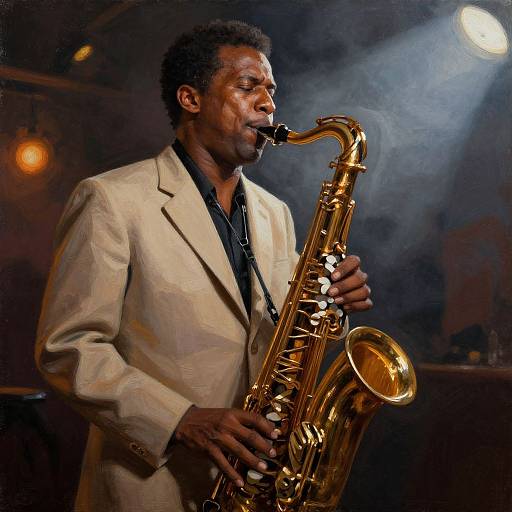 Vintage Jazz Saxophone Performance