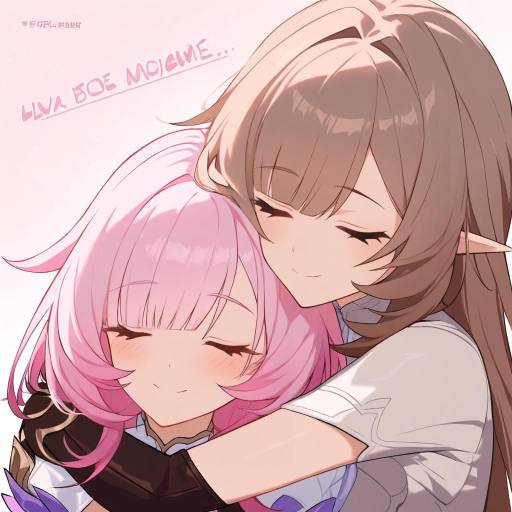 Two Charming Elves with Colorful Hair