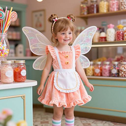 Joyful Fairy in Vintage Candy Shop