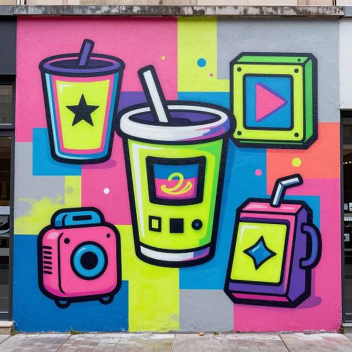 Vibrant Pop Art Urban Murals
