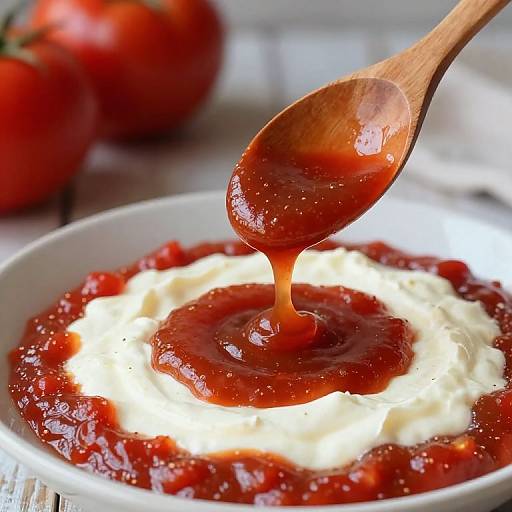 Rustic Sauces Dripping Wooden Spoon