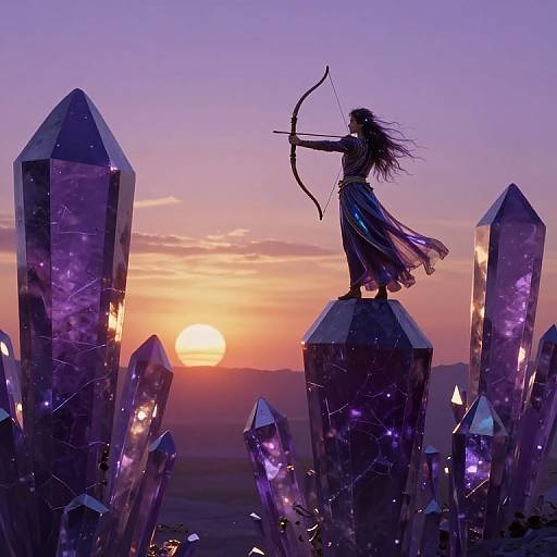 Surreal Twilight Crystal Archer