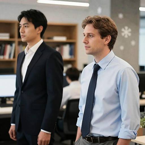 Office Interaction of Two Professionals