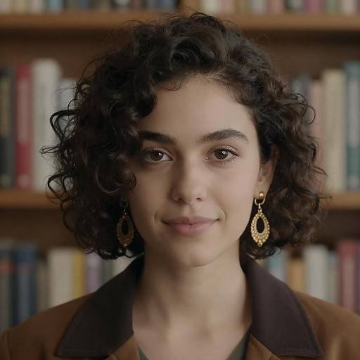 Portrait of a Young Woman with Elegance