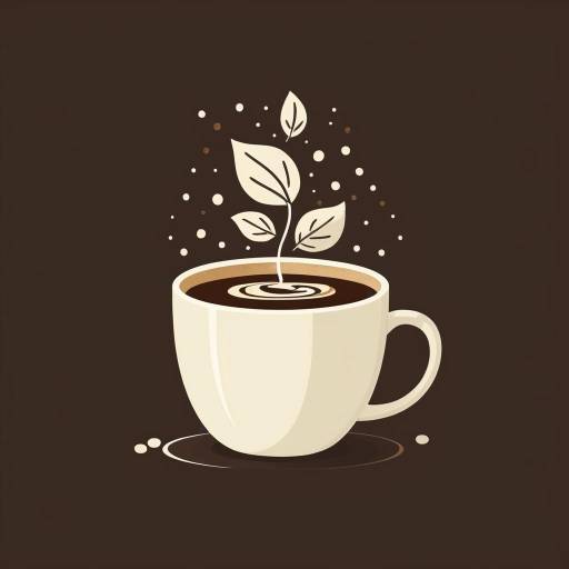 Minimalistic Coffee Cup Illustration in Fawncore Minimalistic Coffee Cup Illustration in Fawncore