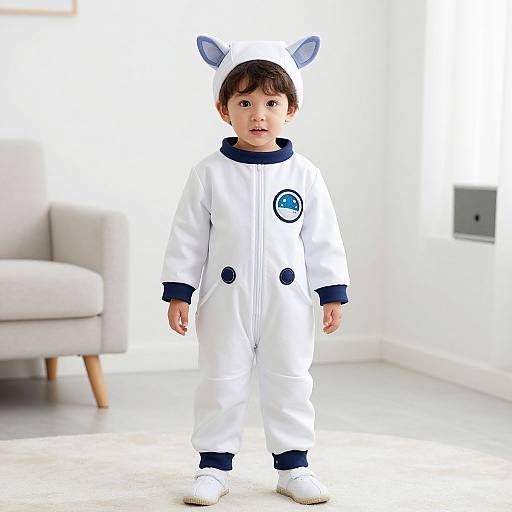 Cute Toddler in Outer Space Costume