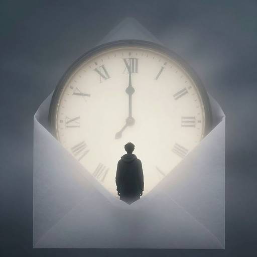 Ethereal Clock and Timeless Contemplation