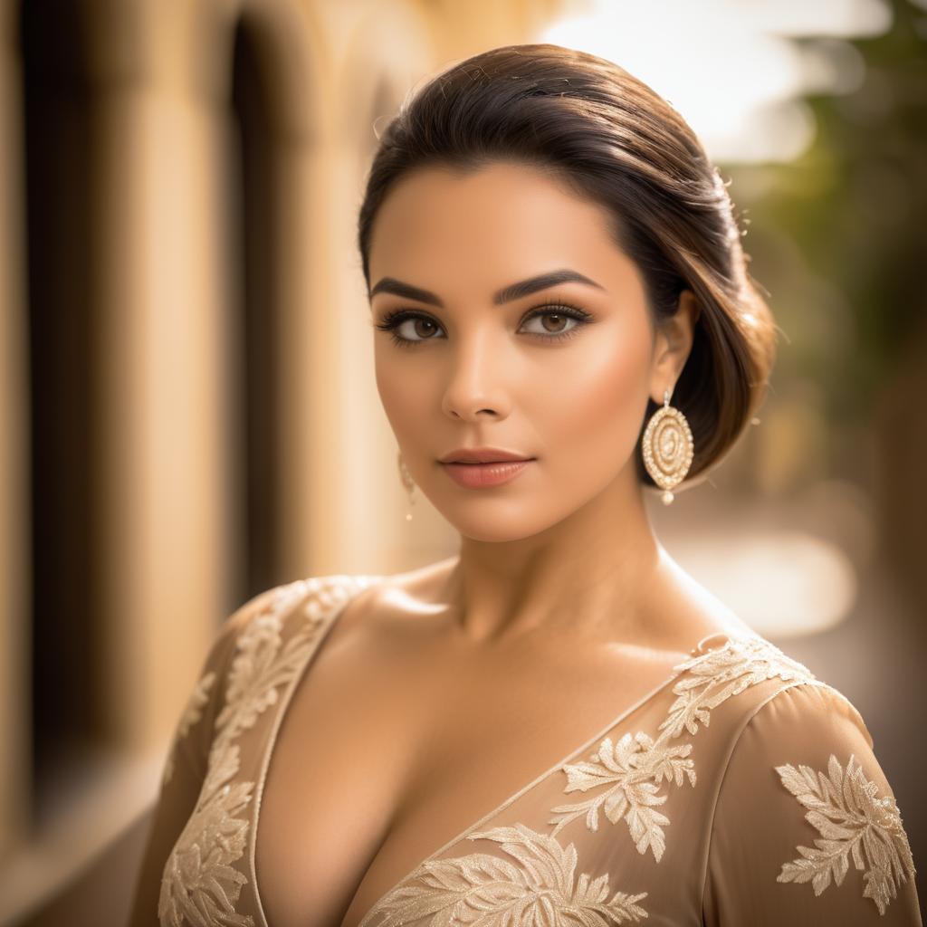 Elegant Latin Woman Portrait Photography