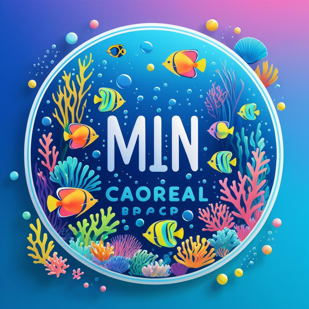 Whimsical Underwater Badge Logo Design