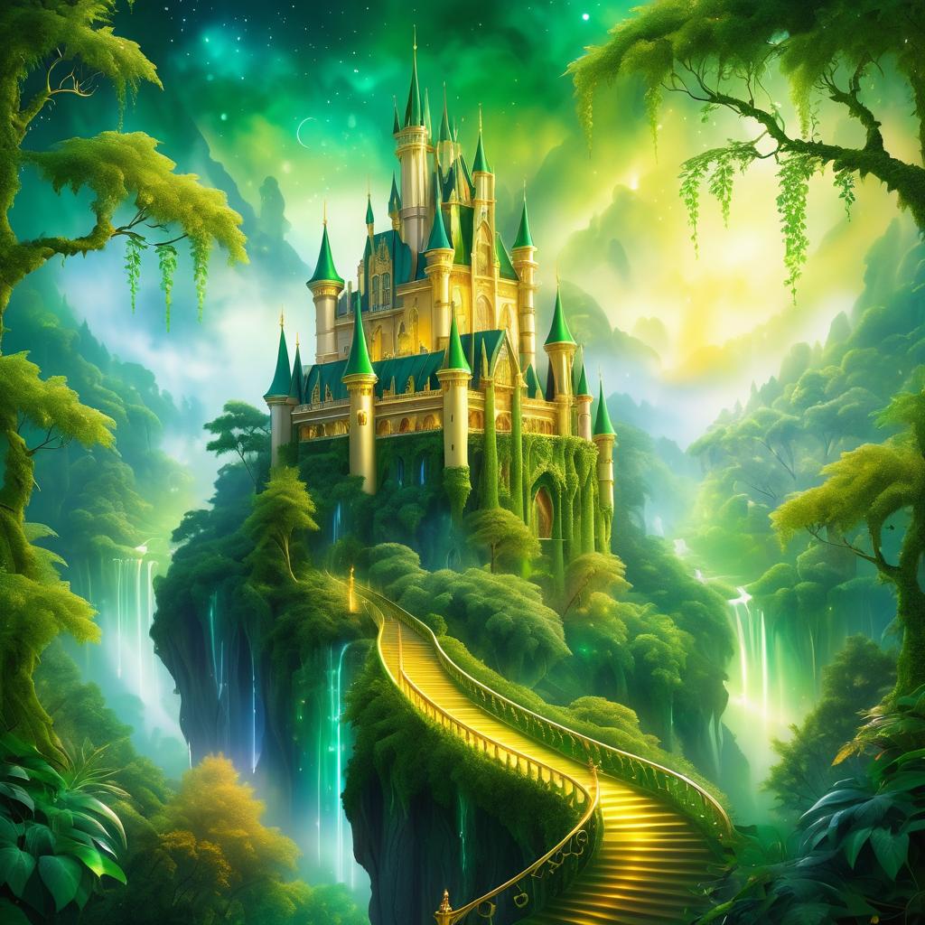 Majestic Castle in Enchanted Forest