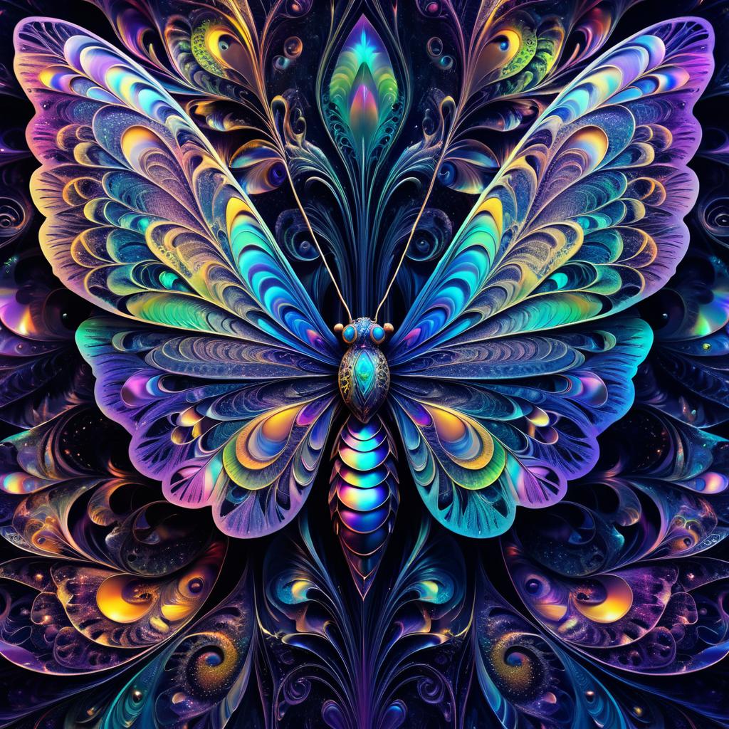 Surreal Ethereal Moth: Hyperrealistic Vibes