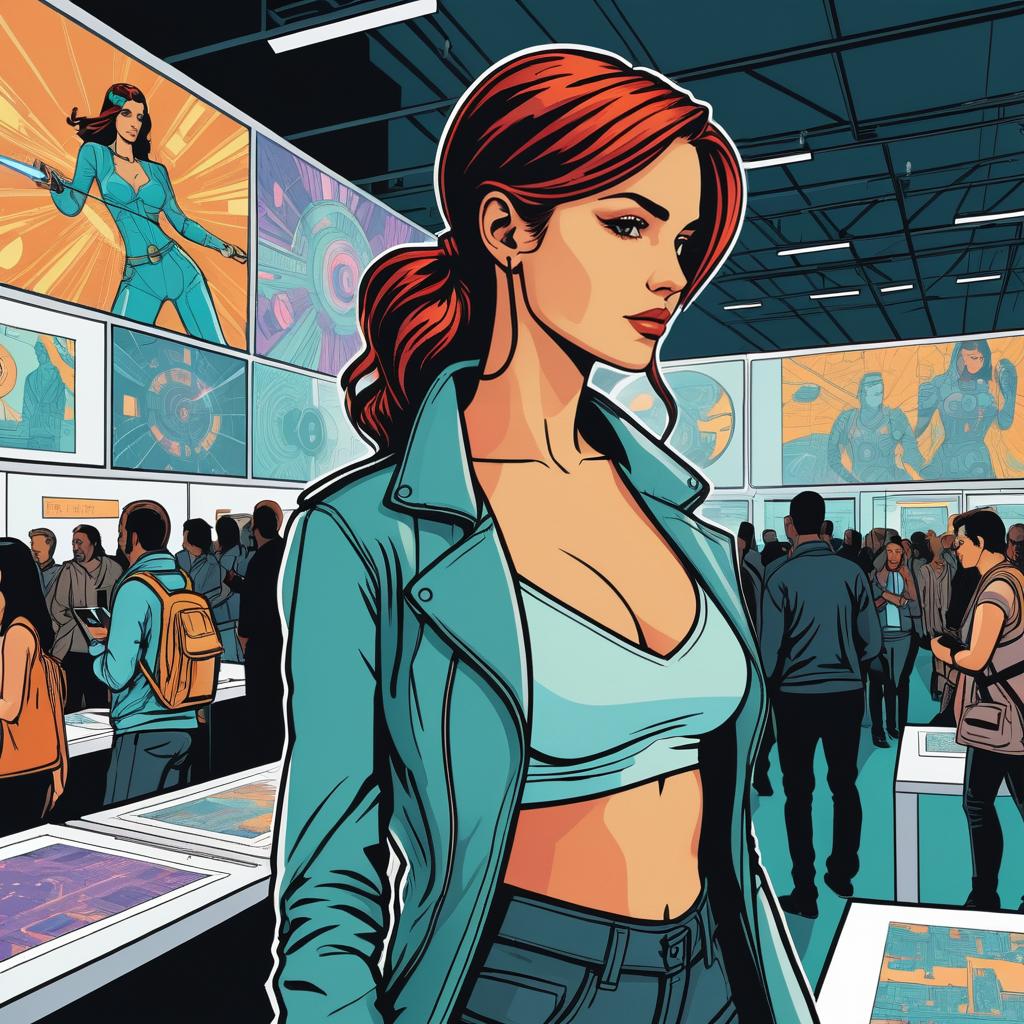 Fashion Forward: High-Tech Expo Illustration