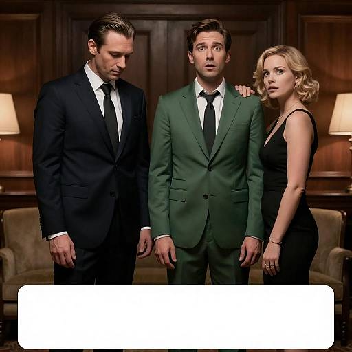 Intriguing Movie Poster in Dim Light