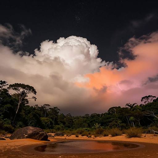 Mesmerizing Celestial Jungle Landscape