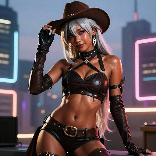 Neon Aether Cowboy Sultry City Rider