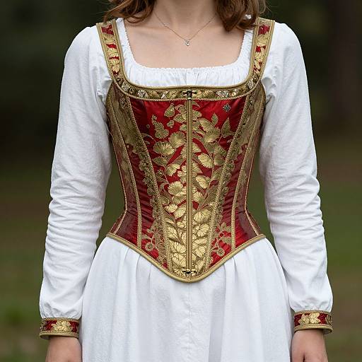 Medieval Renaissance Woman in Corset