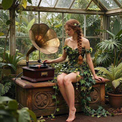 Ivy Maiden in Enchanted Jungle Greenhouse