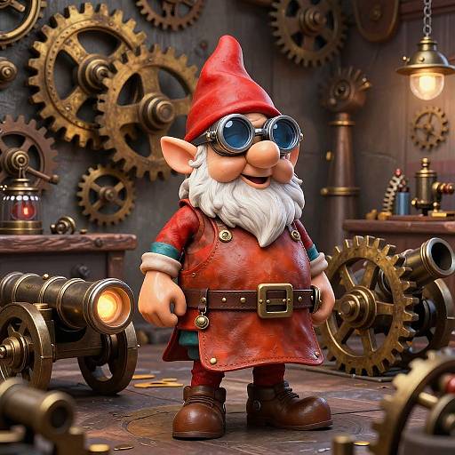 Steampunk Gnome Artillerist Workshop
