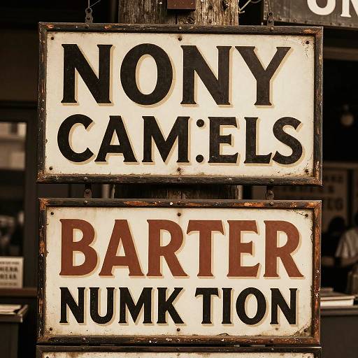 Vintage Early 20th Century Market Signs