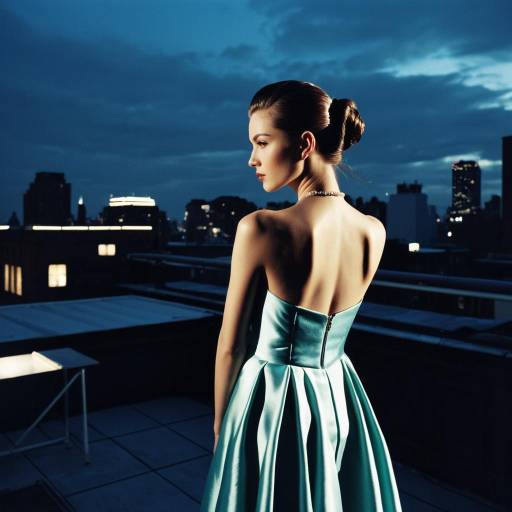 Chic Fashion Model with Slicked Back Hair Chic Fashion Model with Slicked Back Hair