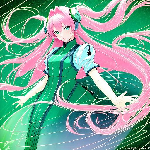 Illustration of Mylene jenius, macross in the style of Yuugen