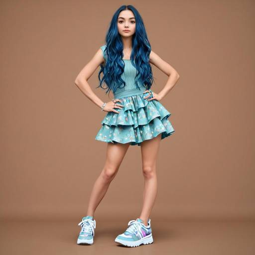 Elegant Young Woman in Stylish Fashion