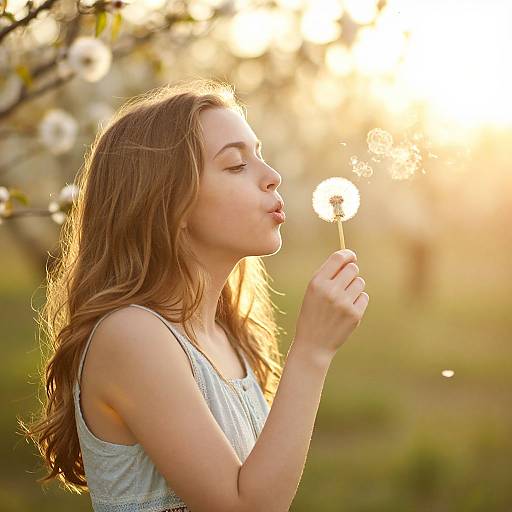 Golden Spring Garden Moment