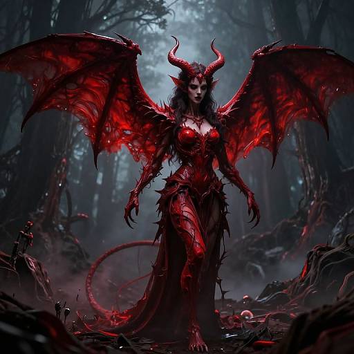 Neuromorphic Lilith Demon Horror