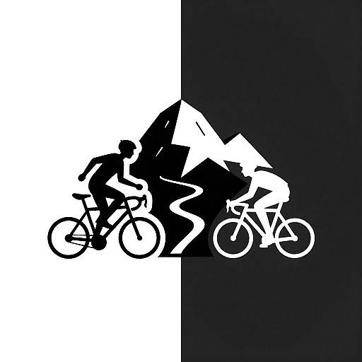 Dynamic Runner and Cyclist Logo Design