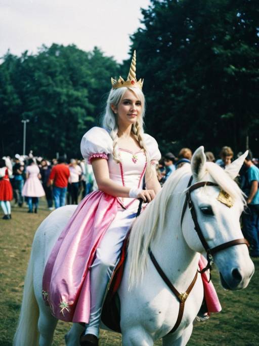 Dramatic Princess Unicorn Cosplay Photo