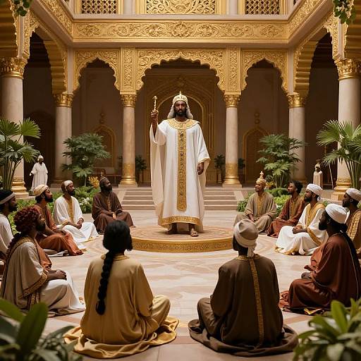 Sundiata in Majestic Mali Empire Palace