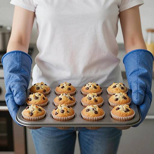 Muffin Baking Delight: Home Kitchen Shot