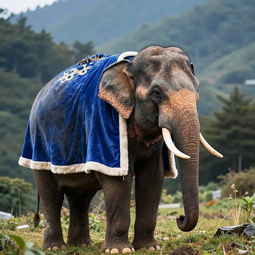 Regal Elephant in Sapphire Cape
