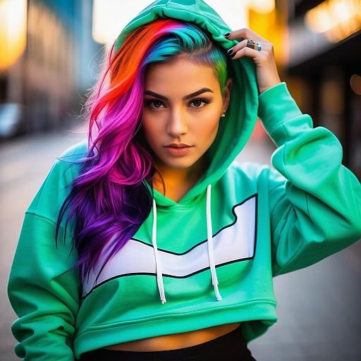 Funky Streetwear Fashion with Colorful Flair