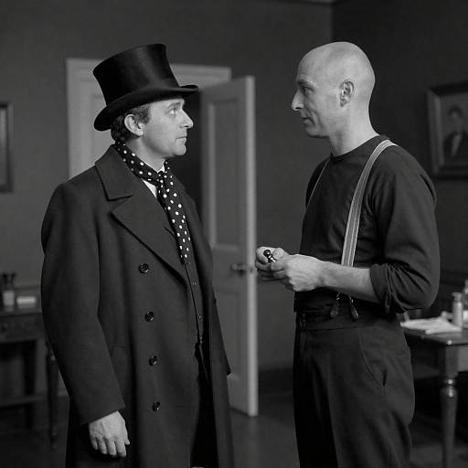 Mysterious Encounter in Monochrome