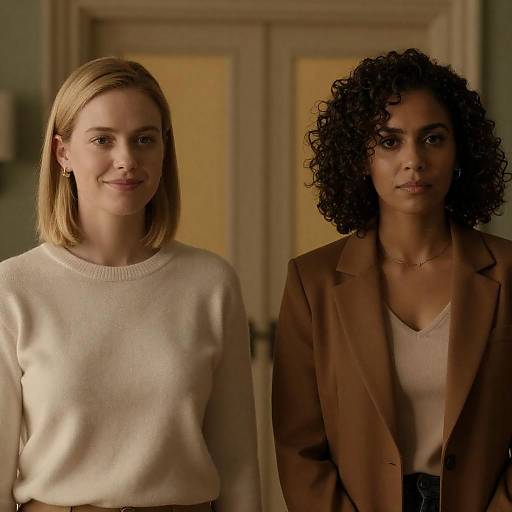 Warm-Toned Portrait of Two Women