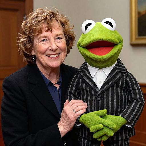 Jane Henson Donates Kermit Puppet