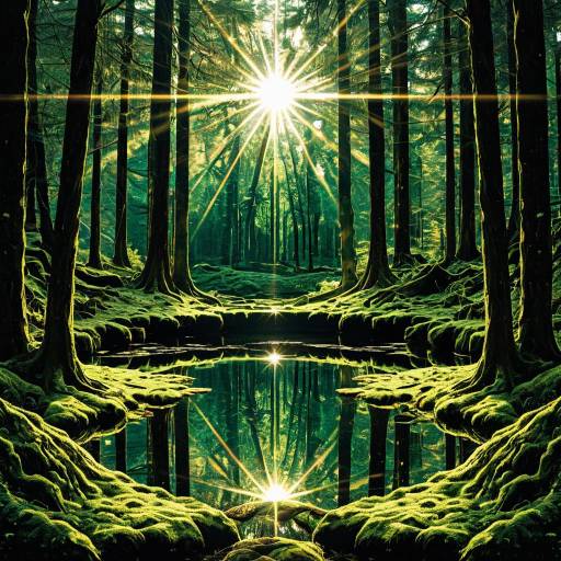 Mossy Woodland with Fractal Elements