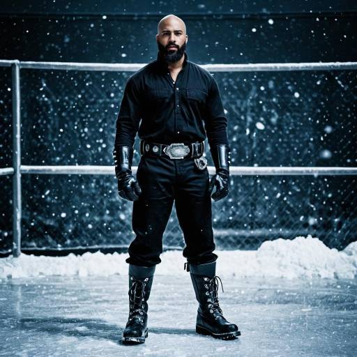 Ice Costume for Dark-Skinned Male Model