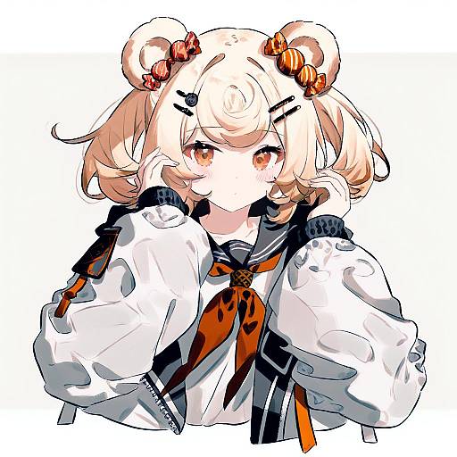 Illustration of Gummy (arknights), arknights in the style of Migolu