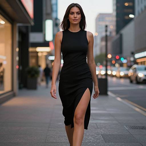Confident Woman in Urban High-Fashion